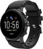 Strap-it Fossil Gen 5 siliconen bandje - zwart