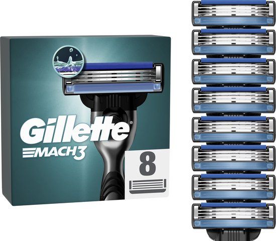 Gillette Mach3 Scheermesjes - 8 Stuks - Zilver