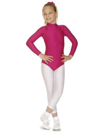 Roch Valley Women's Long Sleeve Turtle Neck Leotard - Black, Medium