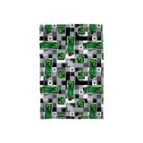 MINECRAFT Officiële fleece deken | Scribble Design omkeerbare 2-zijdige super zachte warme plaid