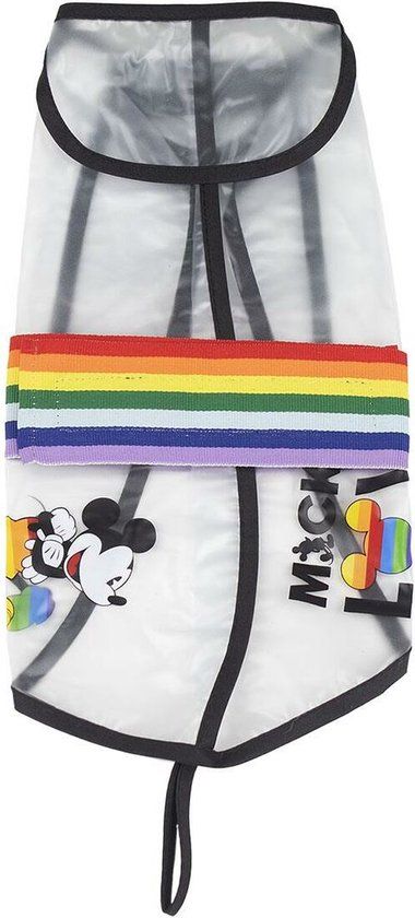 Cerdá ForFanPets Regenjas, meerkleurig, voor honden, Disney Pride, officieel gelicentieerd product