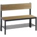 CP Banc en bois avec dossier Basic Plus - avec et sans étagère à chaussures
