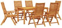 vidaXL Bartafel Set Bruin Massief Acacia Hout