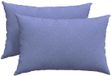 vidaXL - Zitkussens - 2 stuks - Stof - Jeans Blauw - 60 x 40 cm