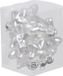 Othmar Decorations Kerstornamenten sterren - 12x - transparant parelmoer - 4 cm - glas