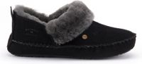 Warmbat Barrine Suede Dames Sloffen - Zwart