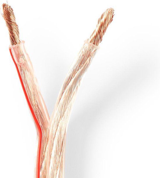 Nedis Speaker-Kabel - 2 x 6.00 mm² - CCA - 25.0 m - Transparant