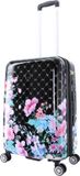 ELLE Harde Koffer / Trolley / Reiskoffer - 65 cm (Medium) - Bouquet - Zwart