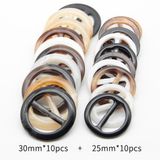 Merkloos Ronde shirtclip - Sjaalclip - Ronde speldloze harsknoop - Sjaal-/T-shirtclipring - Hars kledingring T-shirtclip - Sjaalknoop - Willekeurige kleur