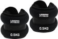 UFE Urban Fitness Enkelgewichten - Polsgewichten - Neopreen - Zwart - 0.5 kilogram