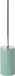 Gedy Sabina Toiletborstelhouder Keramisch, Aquamarijn, 9,3 x 9,3 x 46