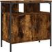 vidaXL Badkamerkast 60x30x60 cm bewerkt hout gerookt eikenkleurig
