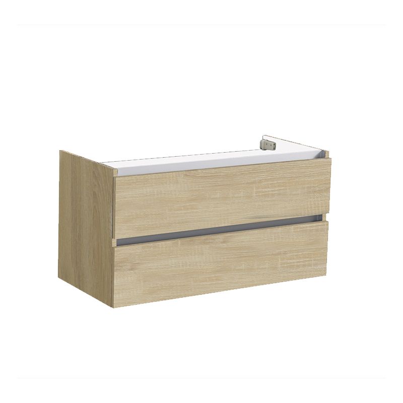 Badkamerplanet Trento Greeploos Onderkast 100cm Light Wood