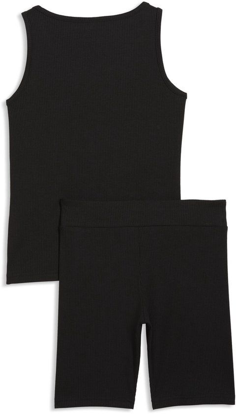 PUMA ESS ELEVATED Rib Tank and Short Leggings Set G Kinderen Vrouwen 128 PUMA Black