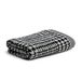 MÖVE Brooklyn Glencheck handdoek 50 x 100 cm, Made in Germany, 85% katoen, 10% viscose, bamboepulp, 5% linnen, natuur/zwart