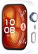 Wigento Huawei Siliconen beschermhoes voor de Huawei Watch Fit 4 Pro, halfomsluitend, wit