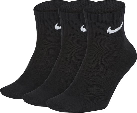 Nike Sportsokken - Maat 43-46 - Unisex - zwart/wit