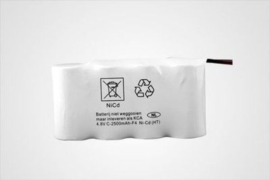 Bse Emergency lighting battery 4x C Side By Side 4.8V 2.5Ah