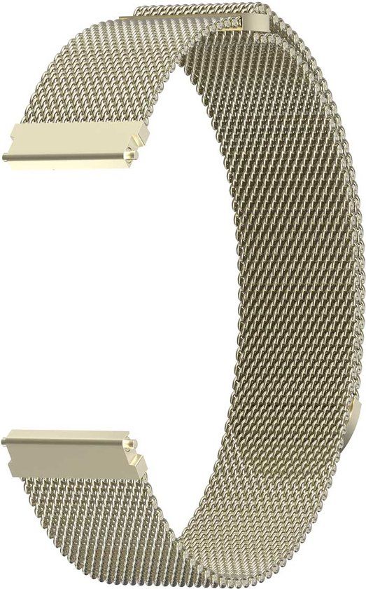 iMoshion Milanees 20mm Bandje - Sterrenlicht - Geschikt voor Samsung Galaxy Watch & Garmin - Maat S