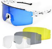 YEAZ SUNTHRILL STEL Sport Zonnebril Wit/Blauw