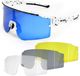 YEAZ SUNTHRILL STEL Sport Zonnebril Wit/Blauw