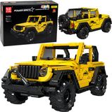 Lean Toys auto tout-terrain Wrangler jaune 746 pièces