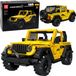Lean Toys auto tout-terrain Wrangler jaune 746 pièces