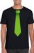 Bellatio Decorations Shoppartners Bv Zwart t-shirt met groene stropdas heren XL