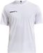 Craft Squad Jersey Solid Sportshirt Mannen - Maat L - Wit/Zwart