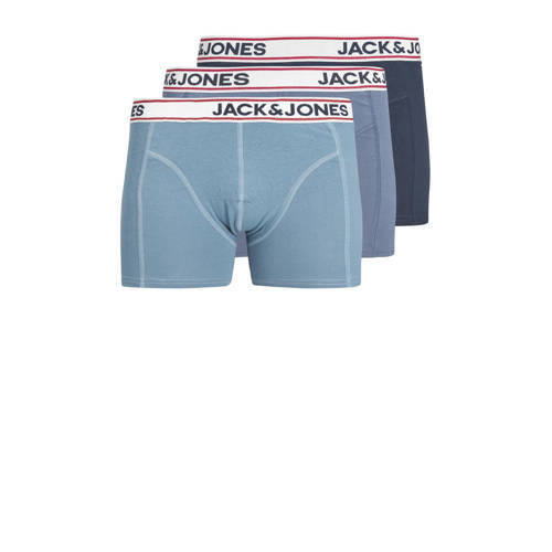 JACK & JONES JACK & JONES JUNIOR boxershort JACJAKE - set van 3 blauw/d.blauw