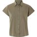 ESMARA Chemisier femme en lin (Vert olive, 36)