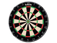 Keltik Ravencore Bristle Dartbord en sisal met klemvrije platte draad