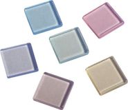 Rayher Hobby Acryl mozaiek steentjes pastel kleuren 1230x stuks 1 x 1 cm