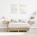 Maison Exclusive - Cadre de lit sans matelas, chêne (style Artisan), 135x190 cm, fibre de bois