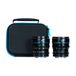 Sirui Nightwalker 16mm & 75mm T1.2 S35 Cine Lens Set - L Mount - Black