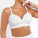 Feelingirl Soutien-gorge sans armature, liftant, sans coutures, confortable, coupe complète, taille S - Blanc