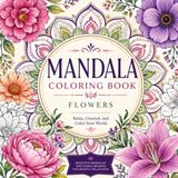 50+ Flower Mandala Coloring Book