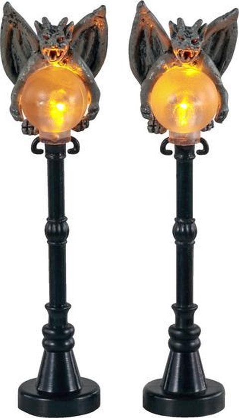 Lemax Gargoyle Lamp Post, Set Of 2