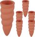 Merkloos Relaxdays Waterdruppelaars voor Planten - Automatisch Watergeefsysteem - Set van 6 - Terracotta