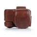 MegaGear MG2006 Ever Ready Echt Lederen Camerahoes Compatibel met Sony ZV-E10 (16-50 mm) (Bruin)