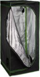 Relaxdays kweektent - 180 x 80 x 80 cm - reflectiefolie binnenin - verduisterend - zwart-groen