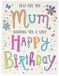 Piccadilly Greetings Regal Publishing Modern Happy Birthday Card Mum, Grijs, 8 x 6 inch