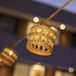 New Garden Alba - guirlande lumineuse solaire - 8 mètres de guirlande dont 3 mètres de câble - 10 LED incluses - IP44 - marron