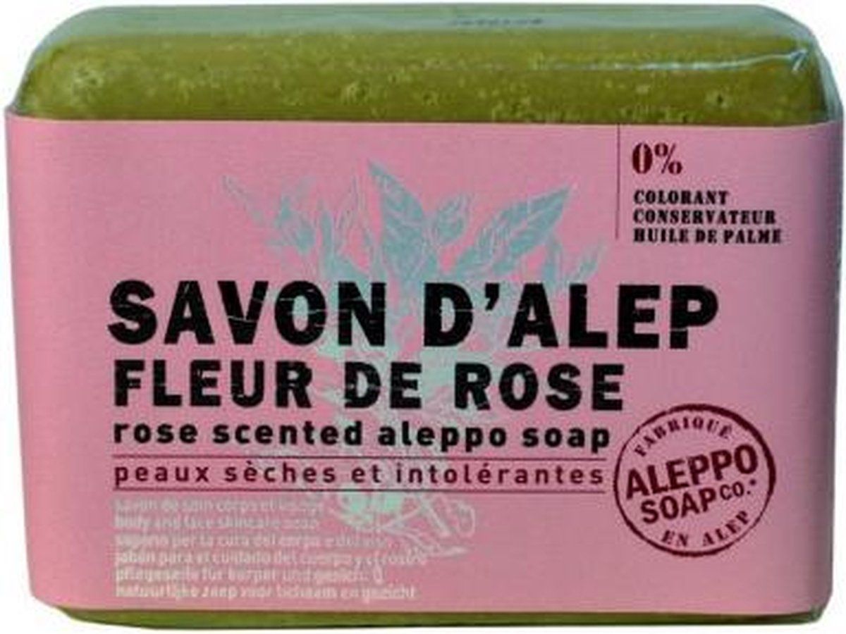 Aleppo Soap Co Zeep Fleur de Rose Rose Scented Aleppo Soap - 3593290022687