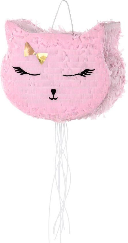 Merkloos / Sans marque PartyDeco Pinata Poes 35cm
