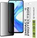 Techsuit Privacy Full Cover Impact Protection Screenprotector pour Honor 90 Smart/X7b - Noir