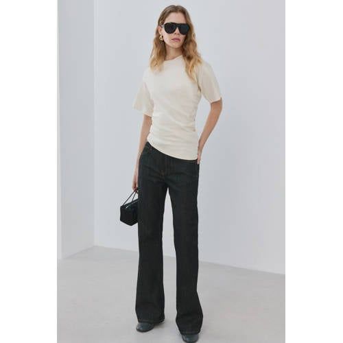 Mango Asymmetrische Top Lichtgeel