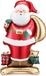 PARTYDECO - Aluminium ballon staande Kerstman 48,5 x 84 cm