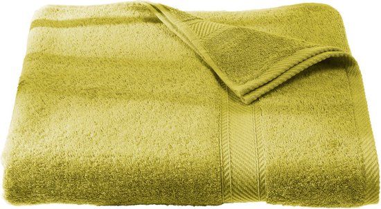 De Witte Lietaer Strandlaken Helene Warm Olive - 100x200cm - Katoen - Groen