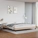 Prolenta Maison Exclusive Lit de luxe - Structure de lit avec tête de lit, sans matelas, couleur cappuccino, dimensions 200x200 cm